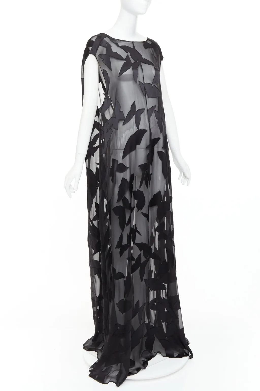 Saint Laurent Black Viscose Dress Black Viscose Never worn, with tag - Inside View