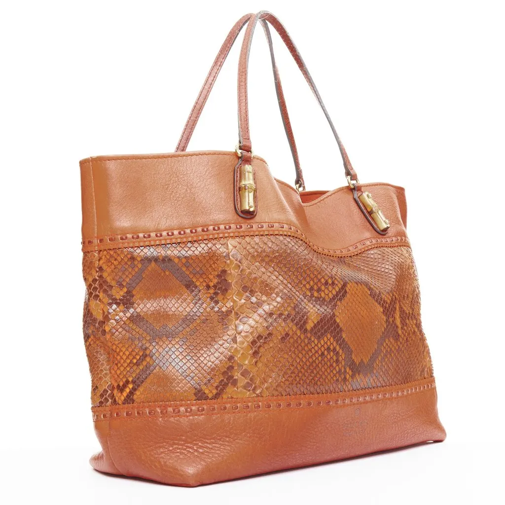 Gucci Laidback Crafty Orange Leather Fair - Inside View