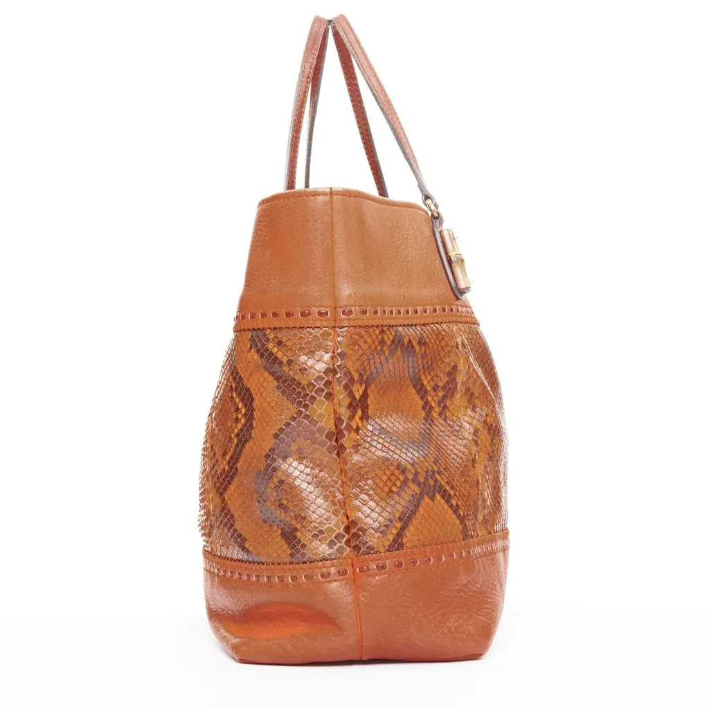 Gucci Laidback Crafty Orange Leather Fair - Model View