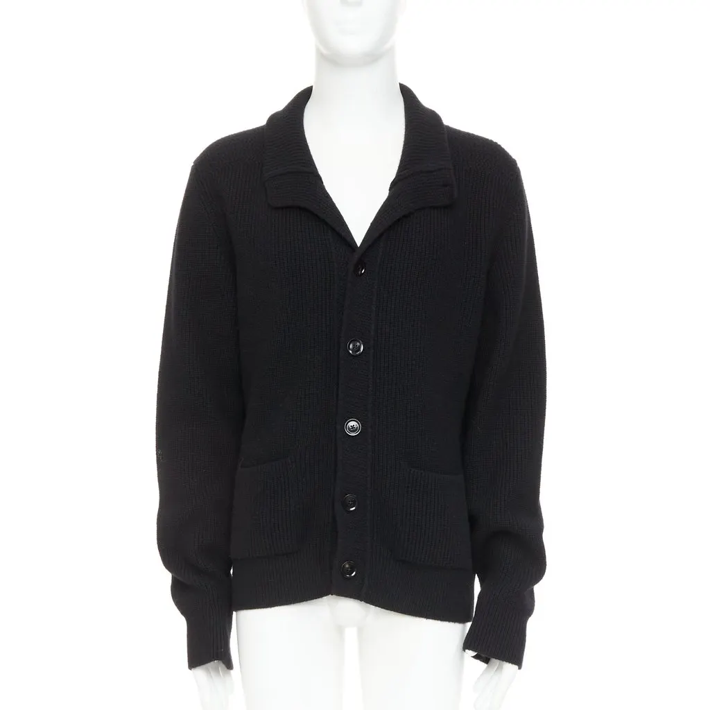Tom Ford Tom Cardigan Black Cashmere Good - Front View