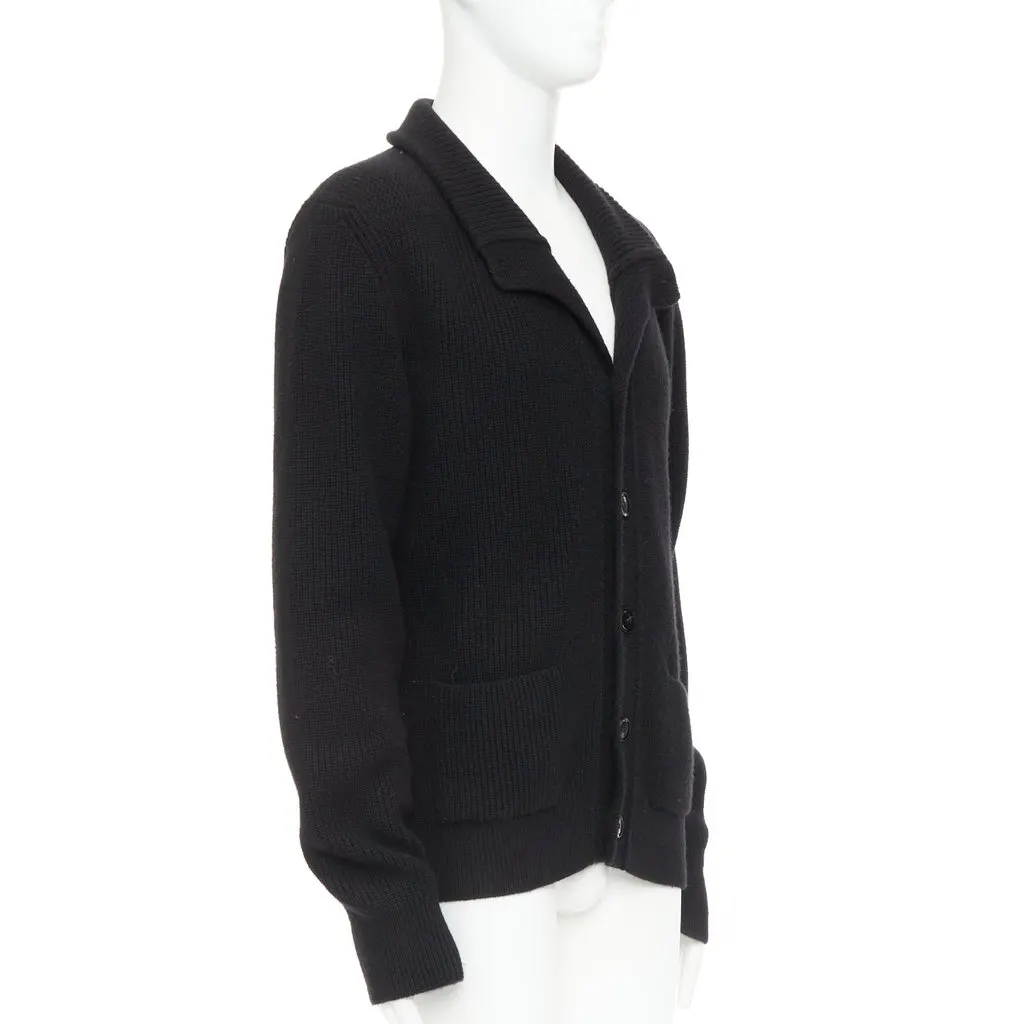 Tom Ford Tom Cardigan Black Cashmere Good - Model View