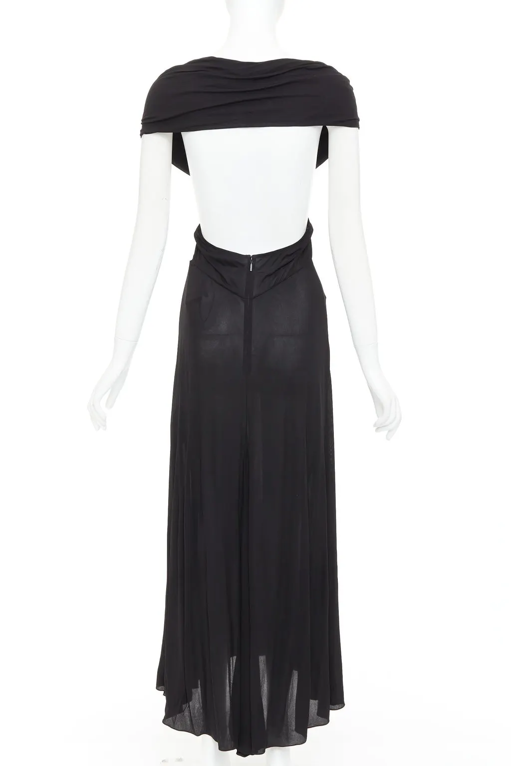 Saint Laurent Black Viscose Dress Black Viscose Never worn, with tag - Box View