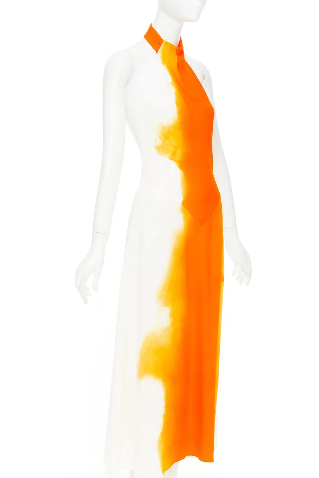 Salvatore Ferragamo Ecru Polyester Dress Ecru Polyester Never worn, with tag - Inside View
