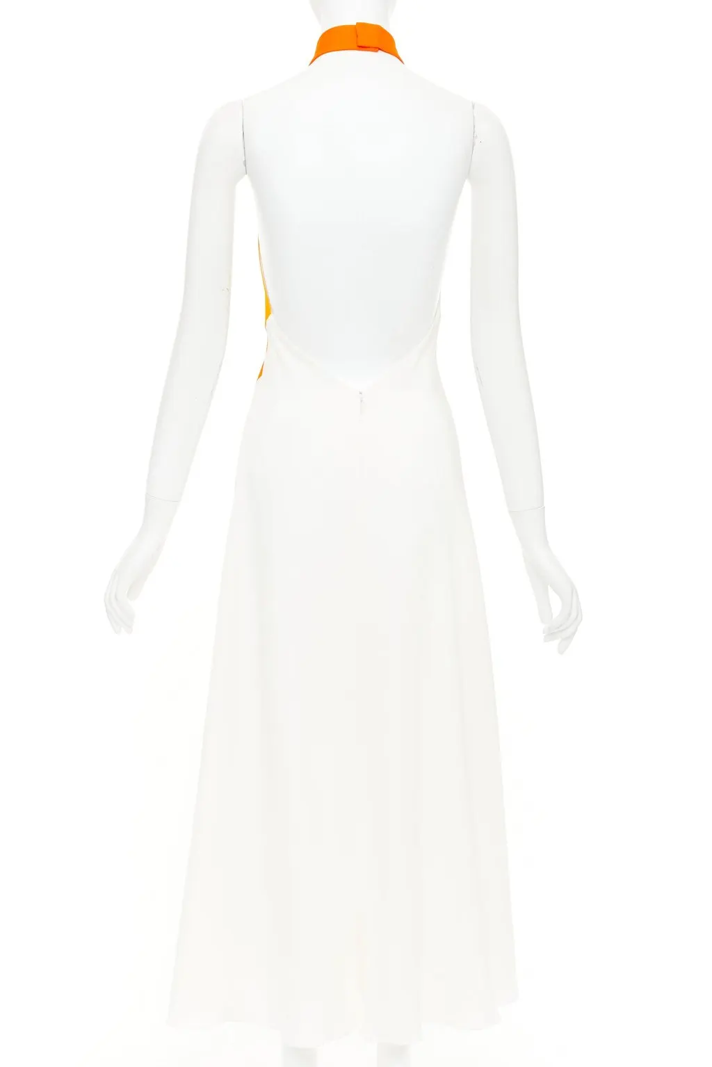 Salvatore Ferragamo Ecru Polyester Dress Ecru Polyester Never worn, with tag - Box View