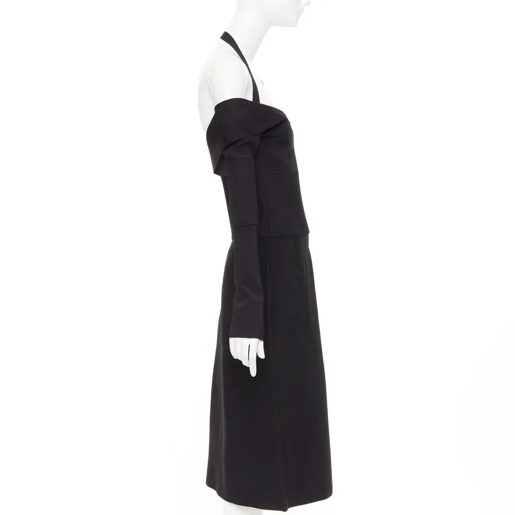 Salvatore Ferragamo Black Viscose Dress Black Viscose Very good - Model View