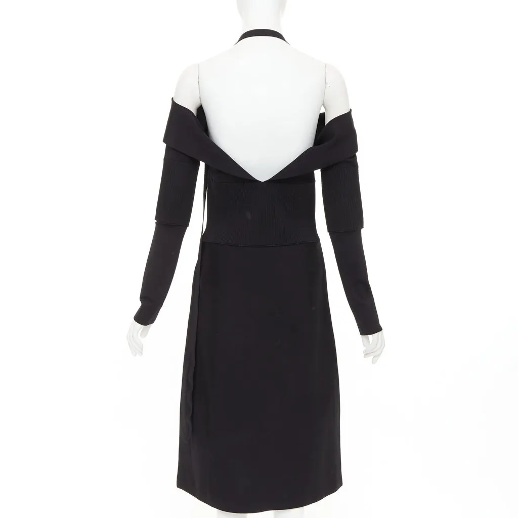 Salvatore Ferragamo Black Viscose Dress Black Viscose Very good - Box View