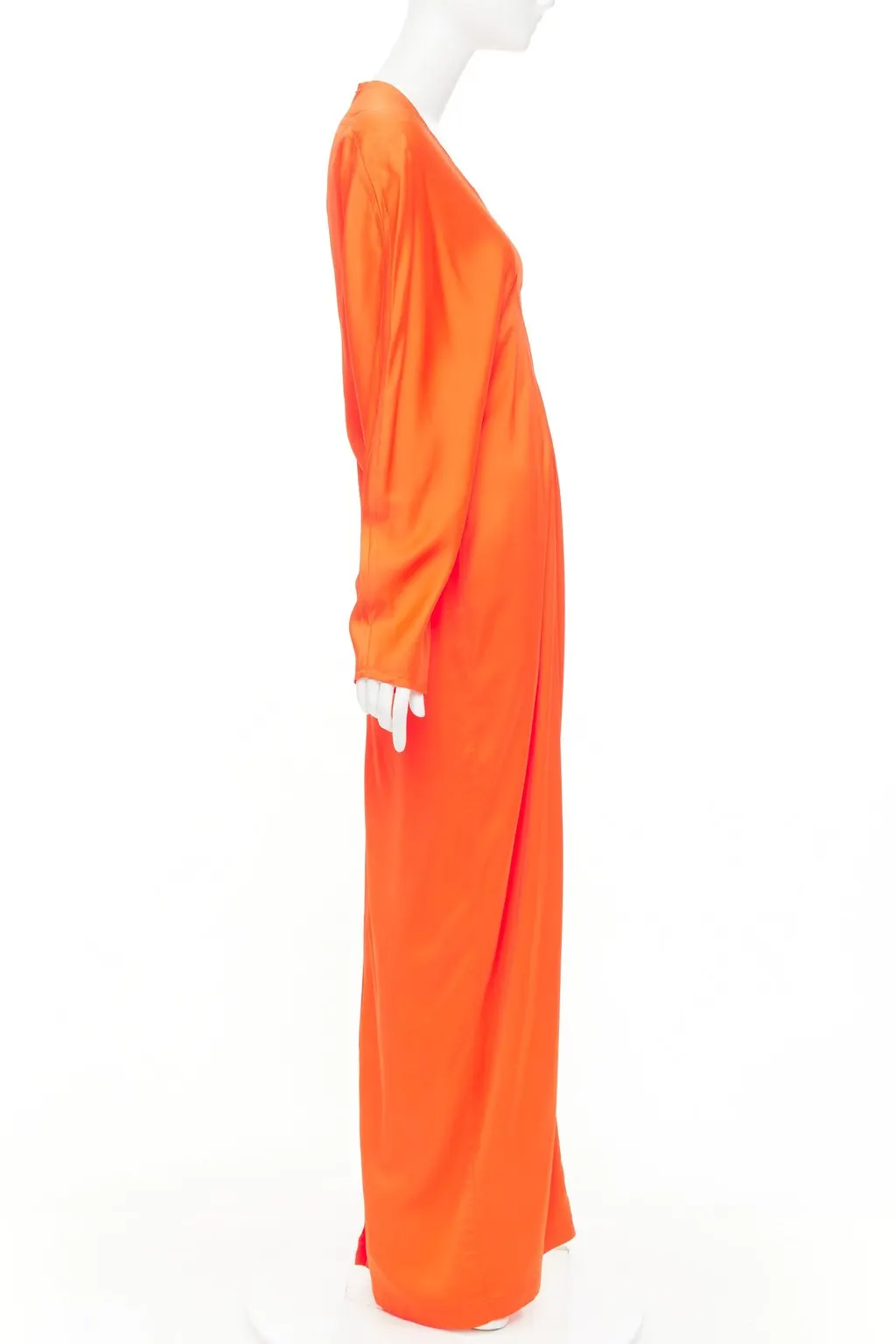 Salvatore Ferragamo Orange Viscose Dress Orange Viscose Never worn, with tag - Model View