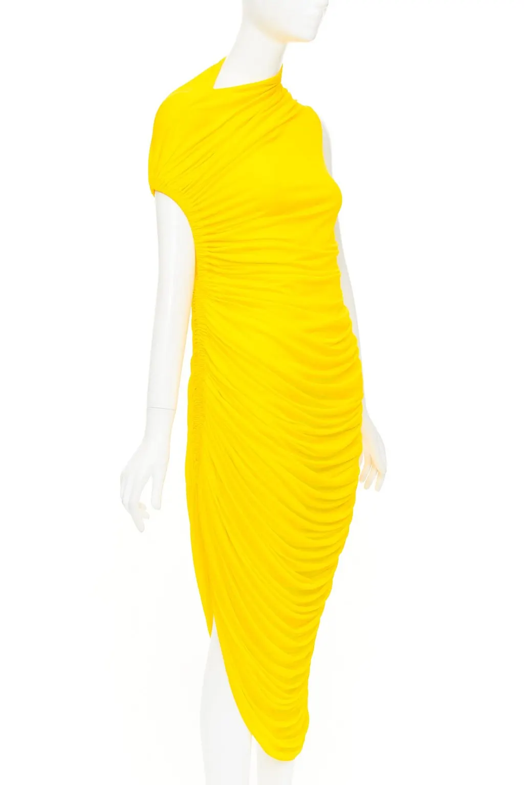 Salvatore Ferragamo P00846660 Yellow Viscose Never worn, with tag - Inside View