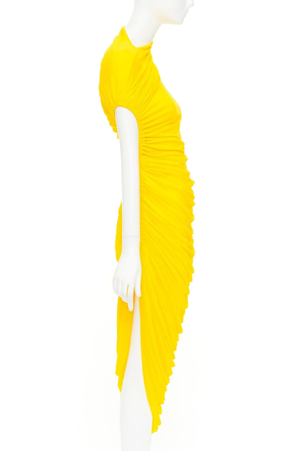 Salvatore Ferragamo P00846660 Yellow Viscose Never worn, with tag - Model View