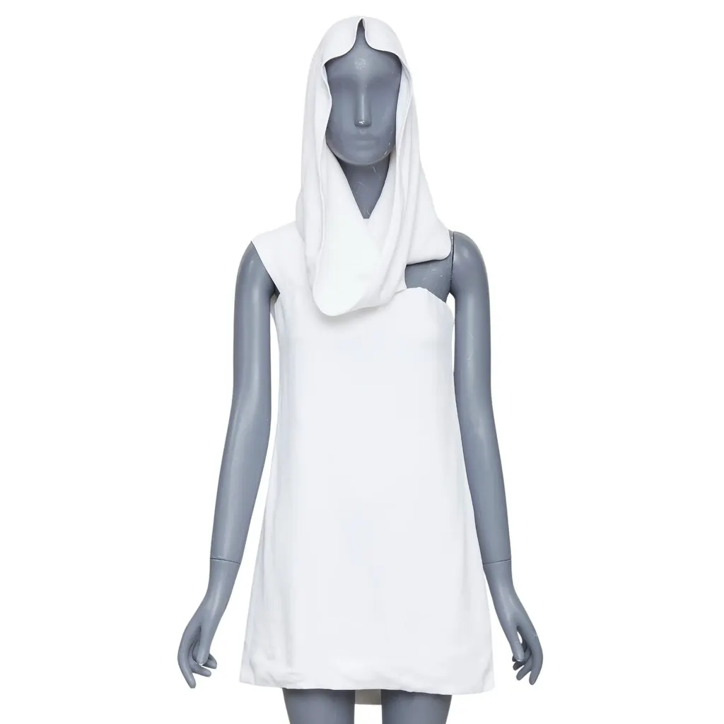 Salvatore Ferragamo White Silk Dress White Silk Never worn, with tag - Front View