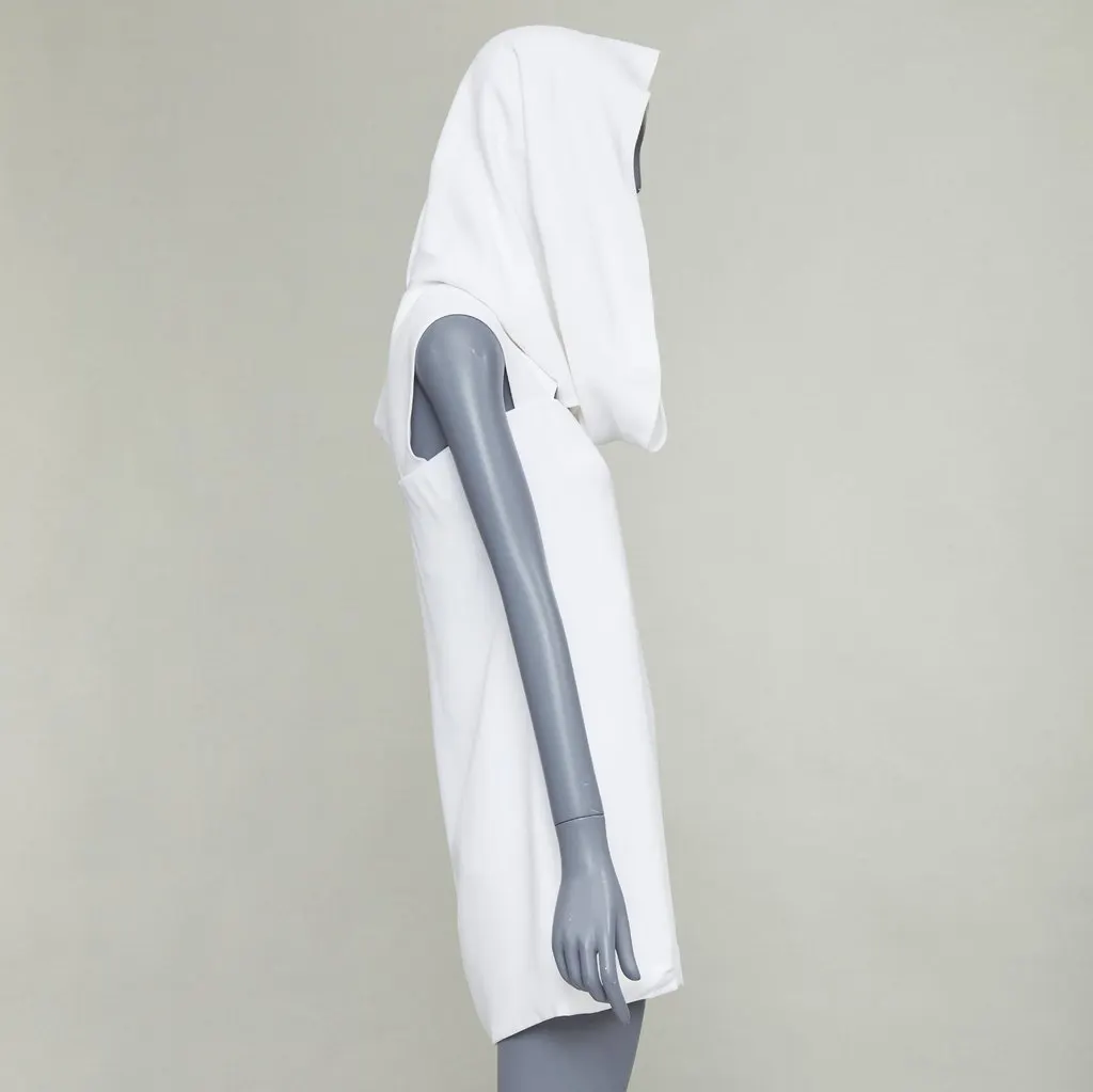 Salvatore Ferragamo White Silk Dress White Silk Never worn, with tag - Inside View