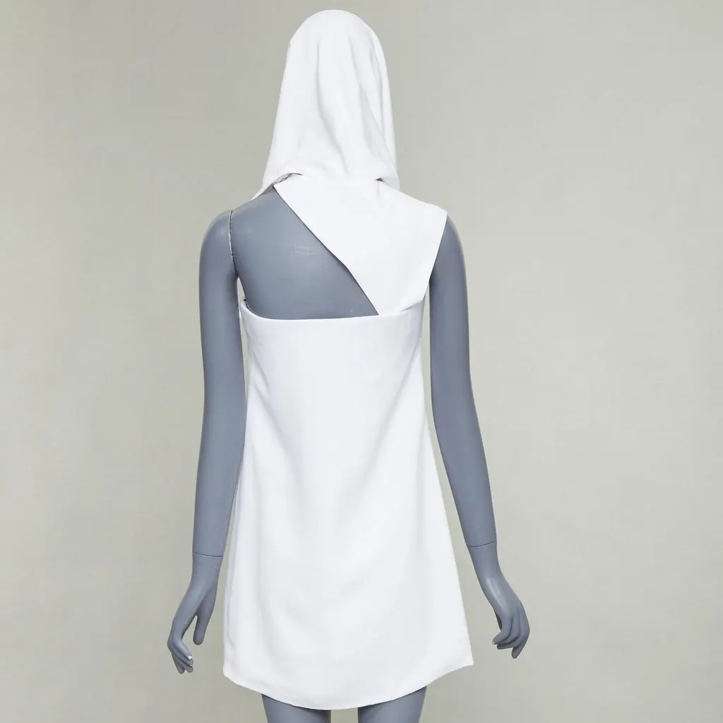Salvatore Ferragamo White Silk Dress White Silk Never worn, with tag - Model View