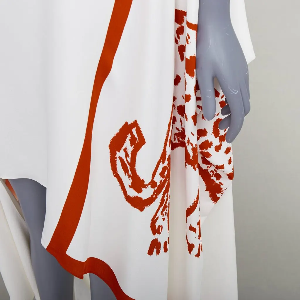 Salvatore Ferragamo Ecru Viscose Dress Ecru Viscose Never worn, with tag - Back View