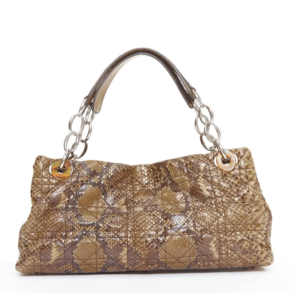 Dior Dior Soft Shopping Bag Brown Leather Fair - Box View