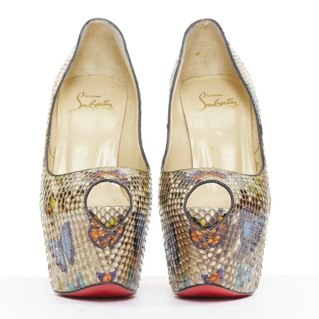Christian Louboutin Highness 160 Beige Leather Very good - Inside View