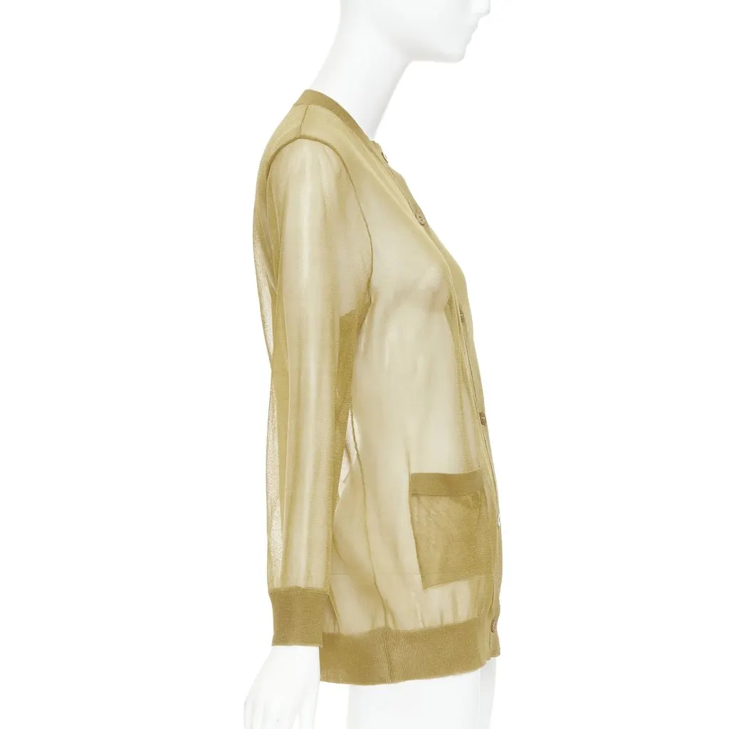 Saint Laurent Camel Silk Knitwear Camel Silk Good - Box View