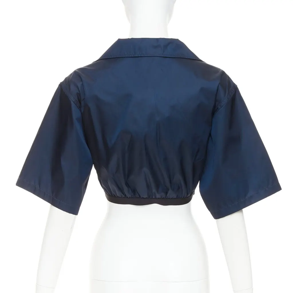 Prada Navy Top Navy Polyamide Never worn, with tag - Box View