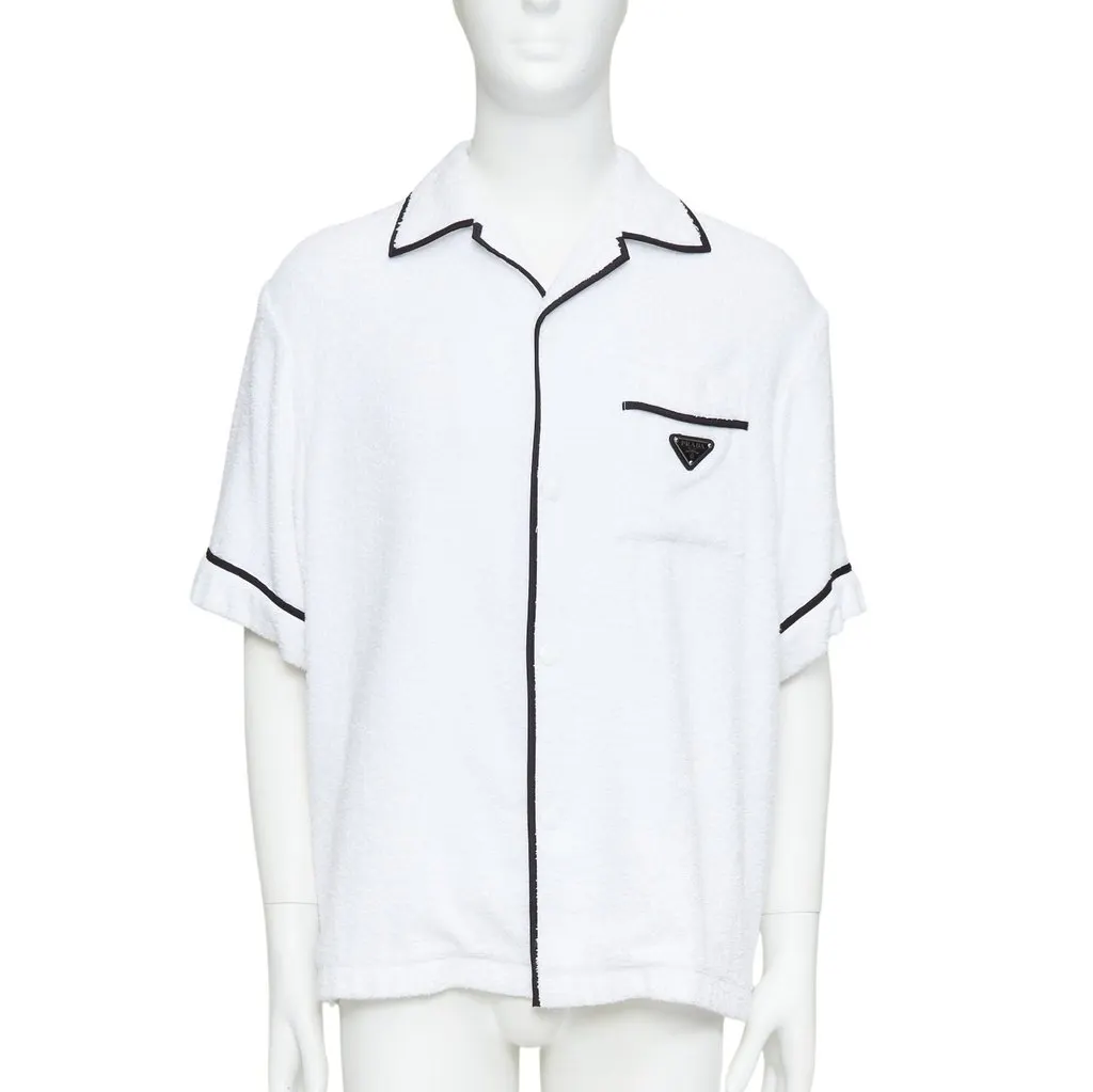Prada White Cotton Shirt White Cotton Never worn, with tag - Front View