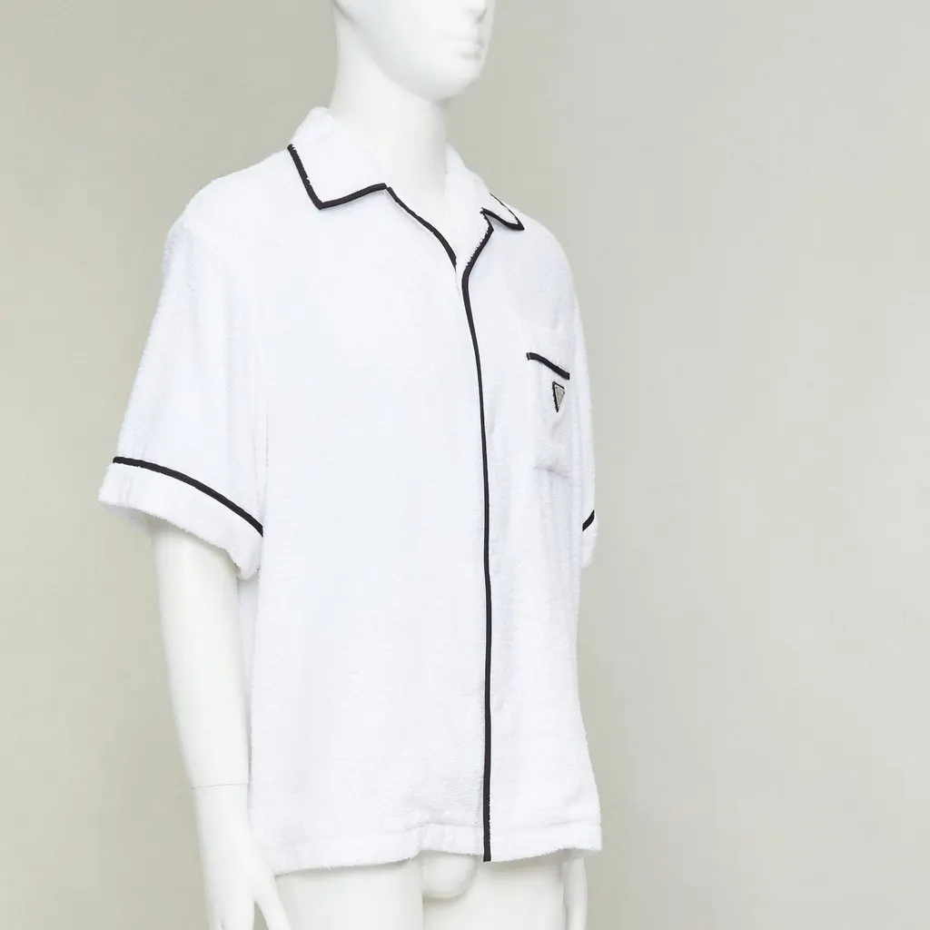 Prada White Cotton Shirt White Cotton Never worn, with tag - Inside View