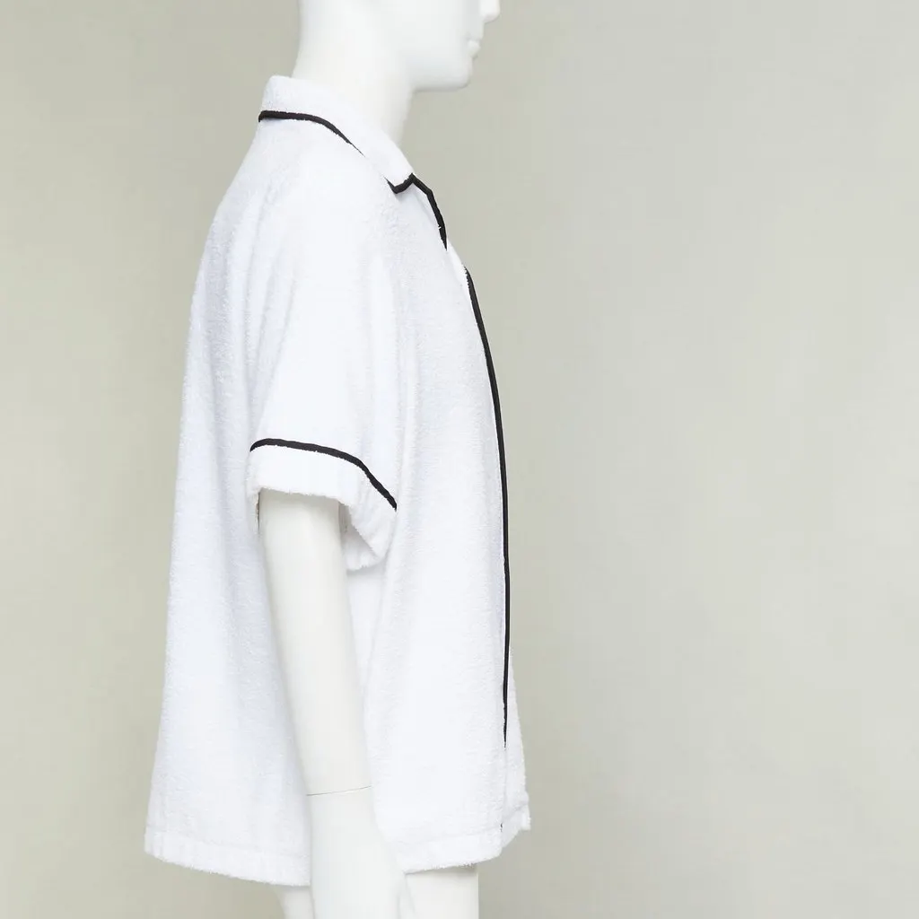 Prada White Cotton Shirt White Cotton Never worn, with tag - Model View