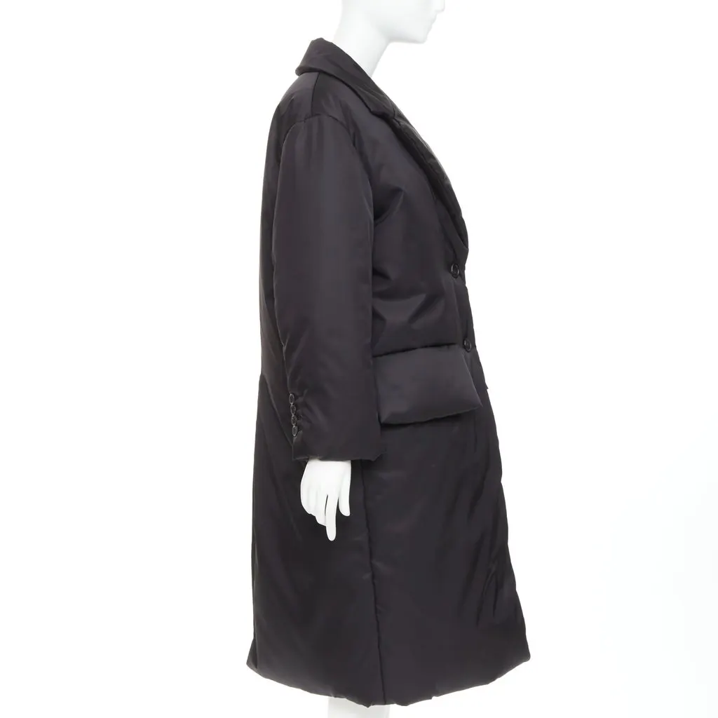 Prada Black Coat Black Polyamide Never worn, with tag - Box View