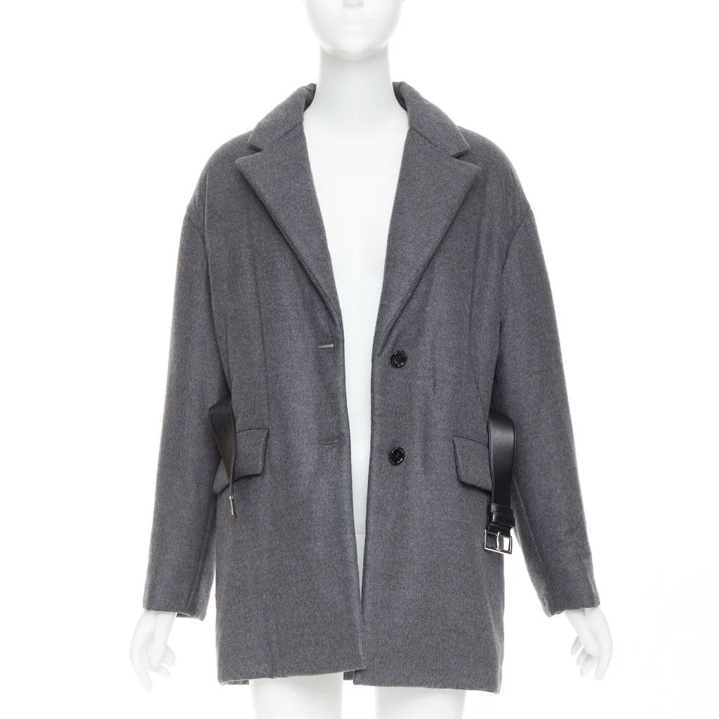 Prada Grey Cashmere Coat Grey Cashmere Never worn, with tag - Inside View