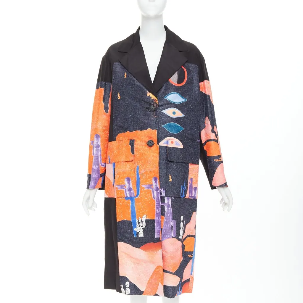 Prada Black Coat Black Never worn, with tag - Front View