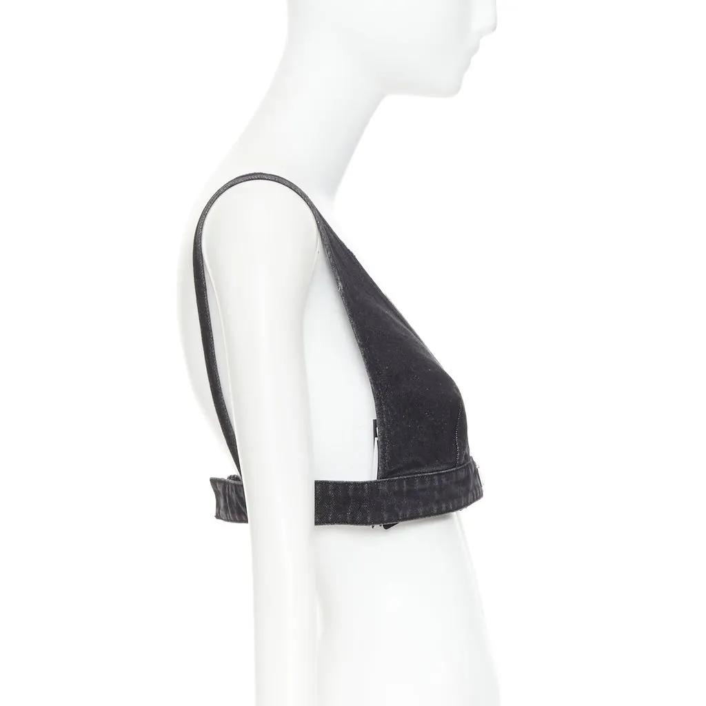 Prada Grey Cotton Top Grey Cotton Never worn, with tag - Model View