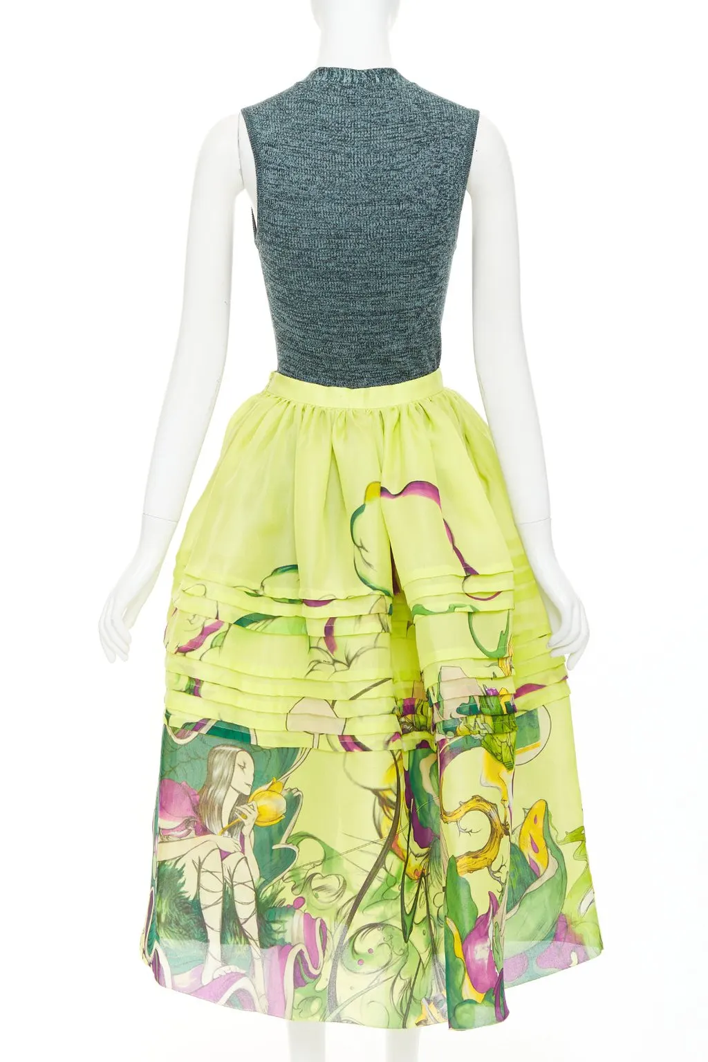 Prada Green Silk Dress Green Silk Very good - Box View