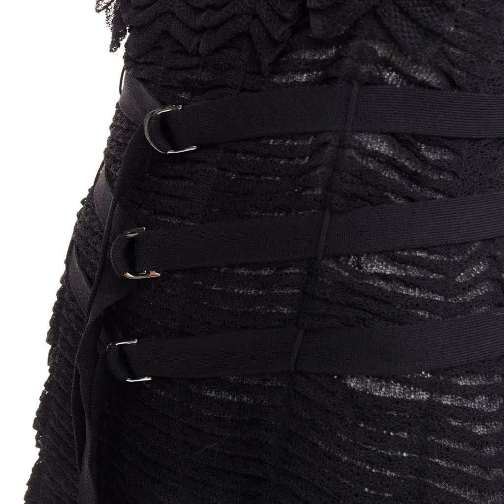 Dior Black Viscose Dress Black Viscose Very good - Back View