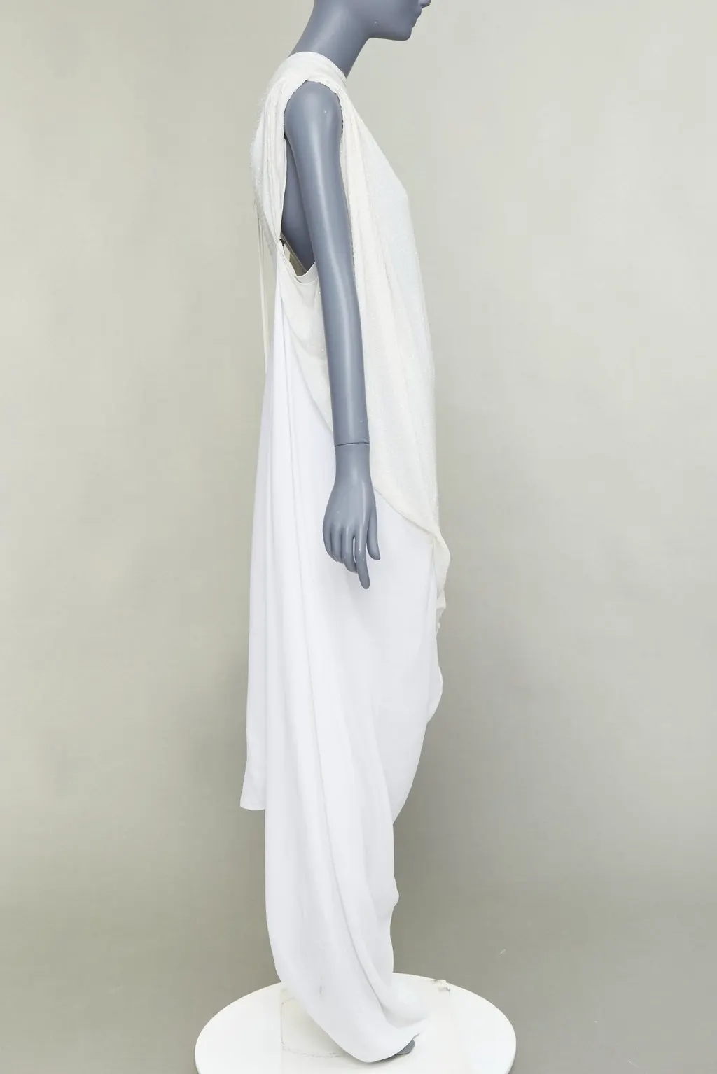 Salvatore Ferragamo White Silk Dress White Silk Very good - Model View
