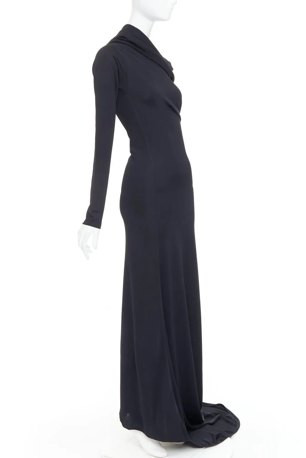 Salvatore Ferragamo Black Viscose Dress Black Viscose Never worn, with tag - Inside View