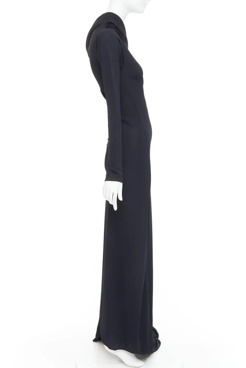 Salvatore Ferragamo Black Viscose Dress Black Viscose Never worn, with tag - Model View