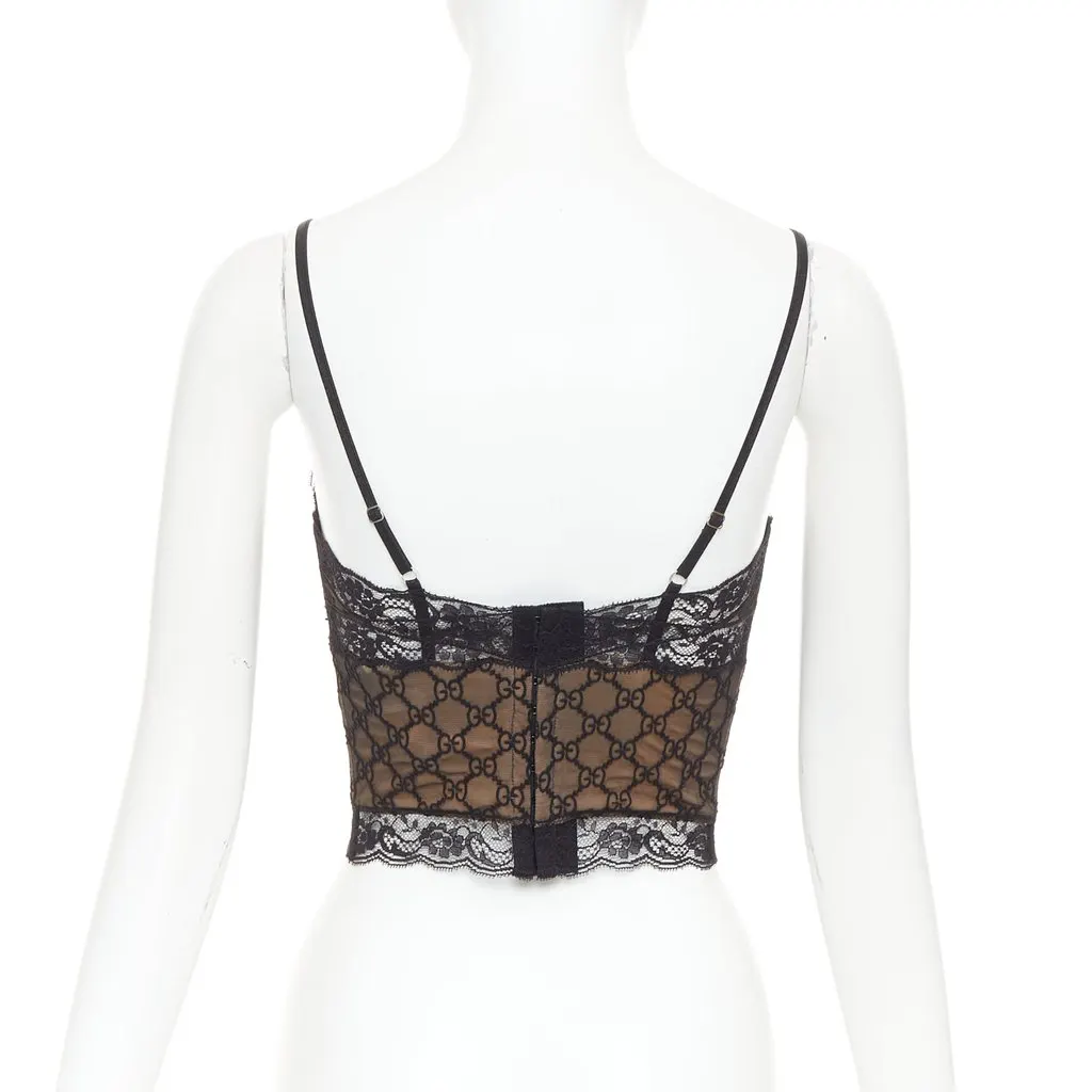 Gucci Black Polyester Top Black Polyester Never worn, with tag - Box View