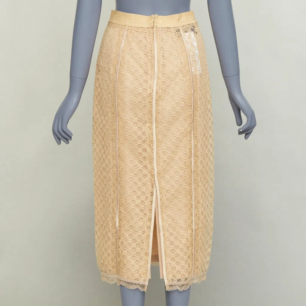 Gucci Beige Cotton Skirt Beige Cotton Never worn, with tag - Box View