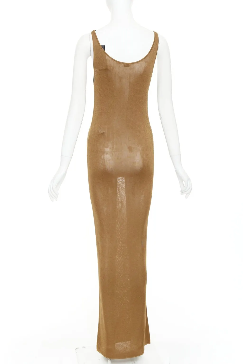 Saint Laurent Brown Viscose Dress Brown Viscose Never worn, with tag - Box View