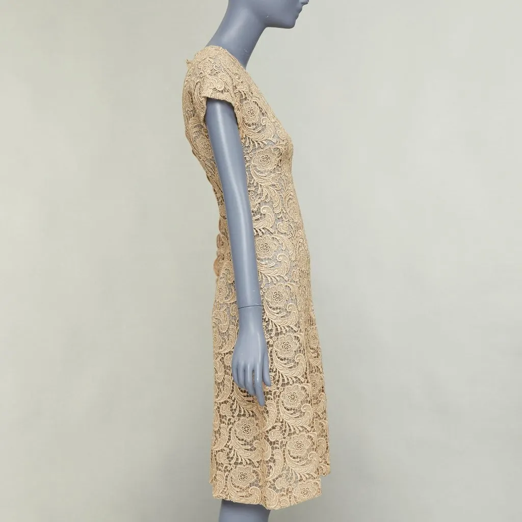 Prada Beige Dress Beige Very good - Model View