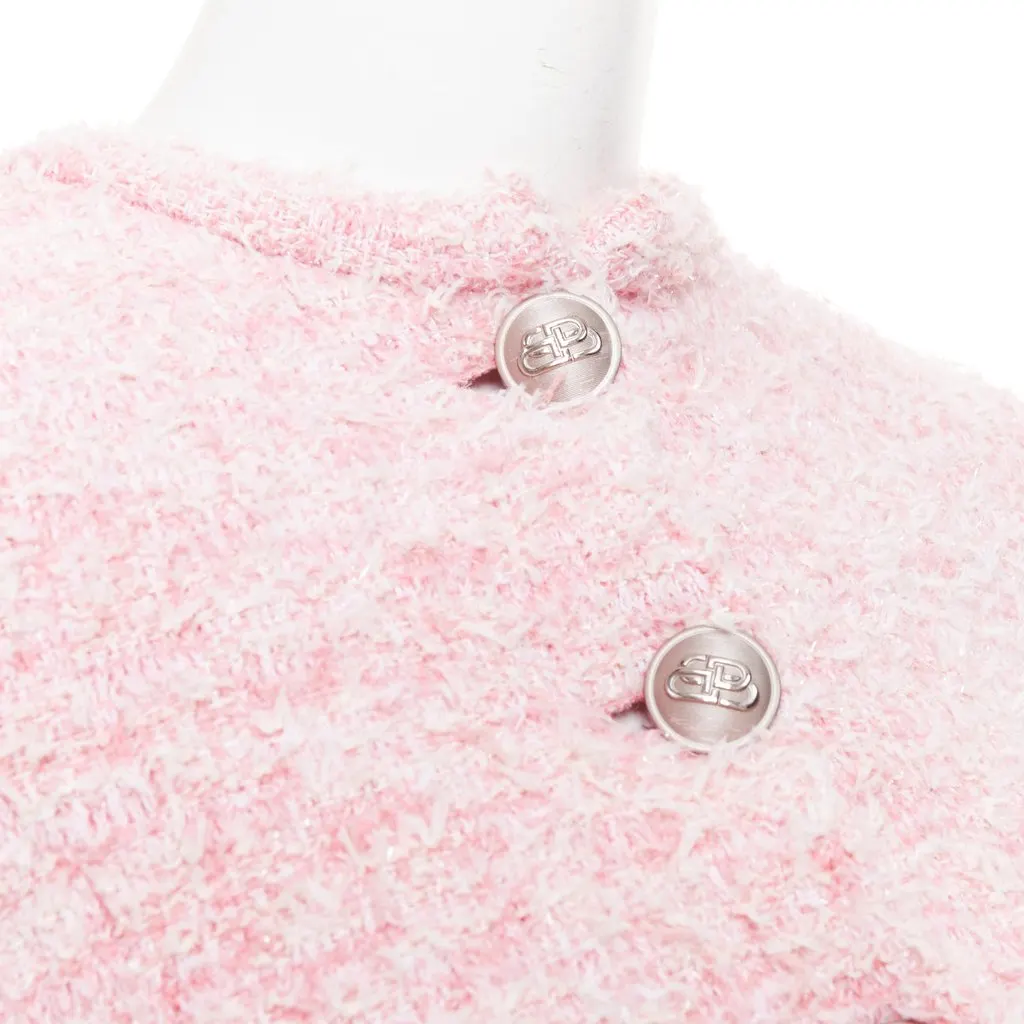Balenciaga Pink Cotton Jacket Pink Cotton Never worn, with tag - Back View