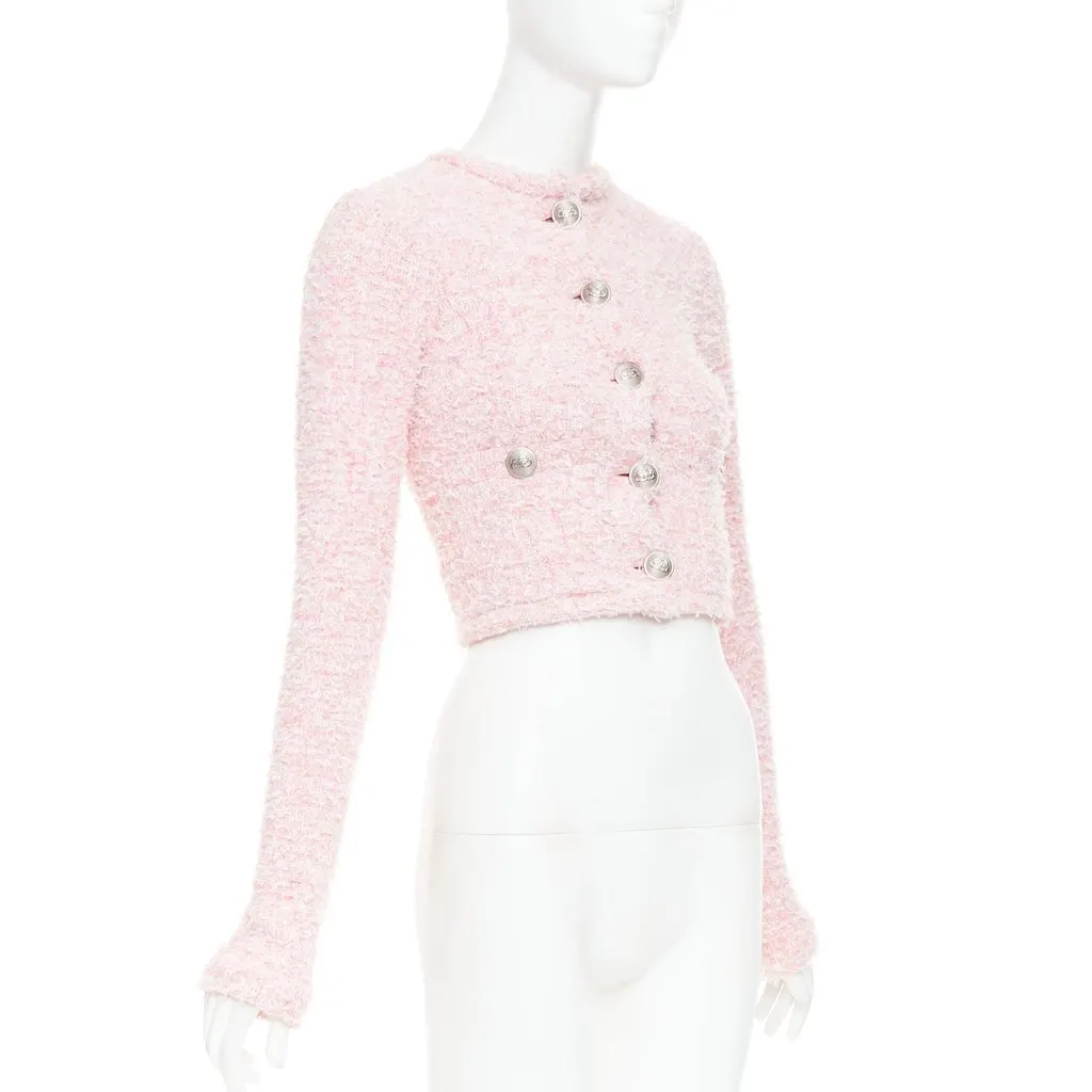 Balenciaga Pink Cotton Jacket Pink Cotton Never worn, with tag - Model View