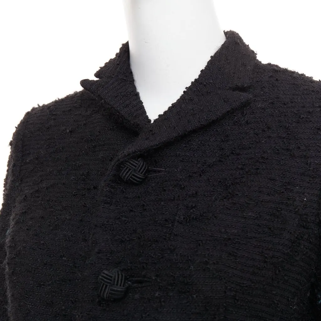 Junya Watanabe Black Wool Coat Black Wool Very good - Back View