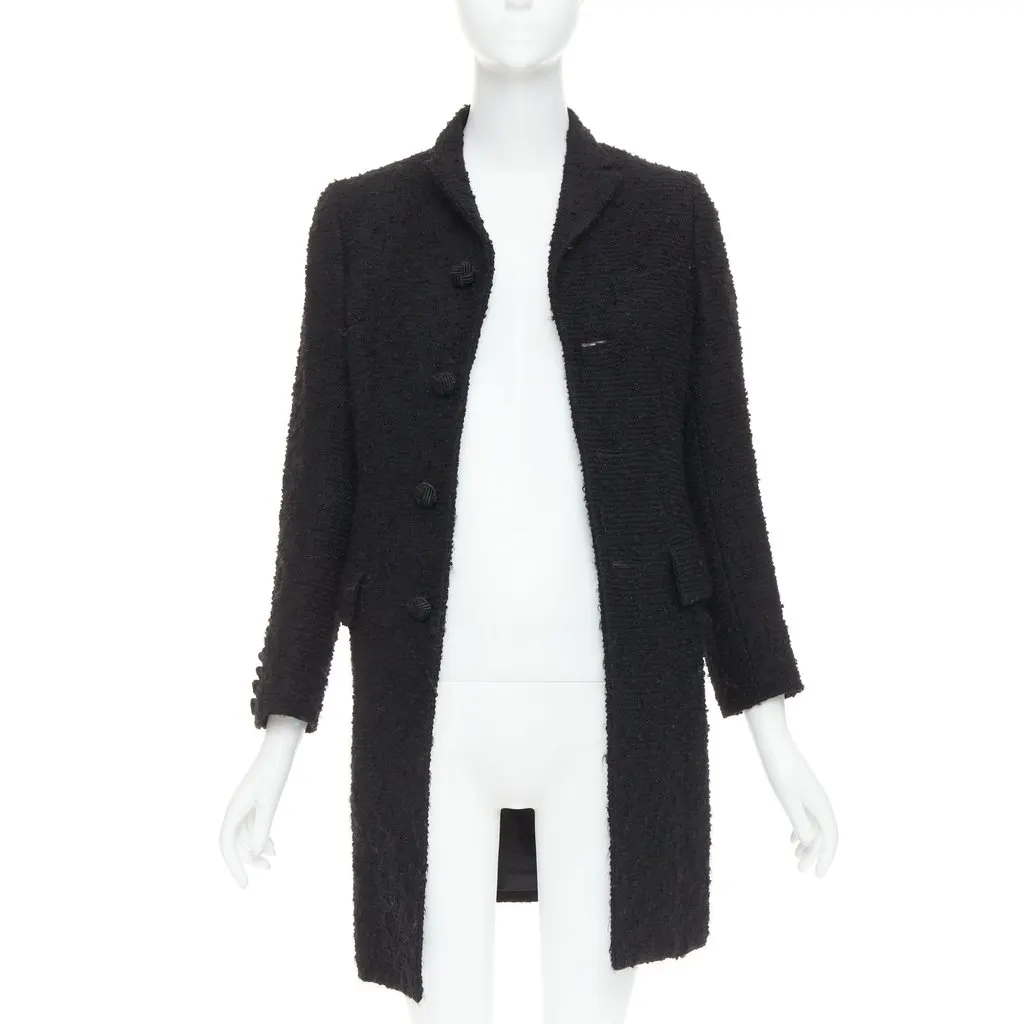 Junya Watanabe Black Wool Coat Black Wool Very good - Inside View
