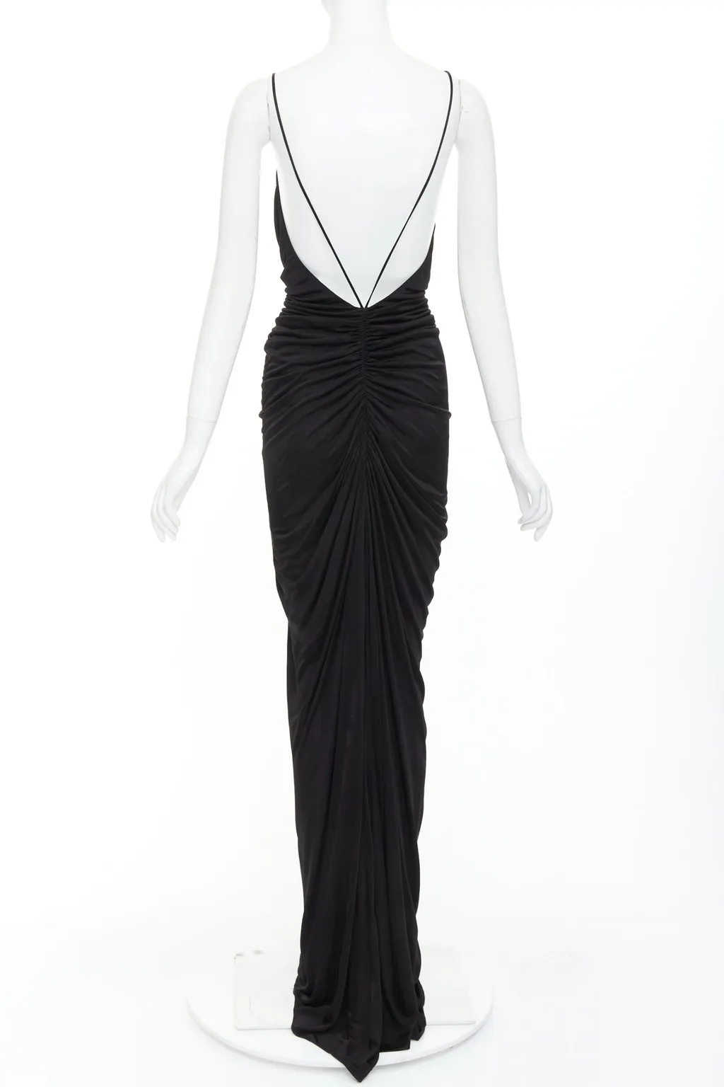 Saint Laurent Black Viscose Dress Black Viscose Never worn - Box View