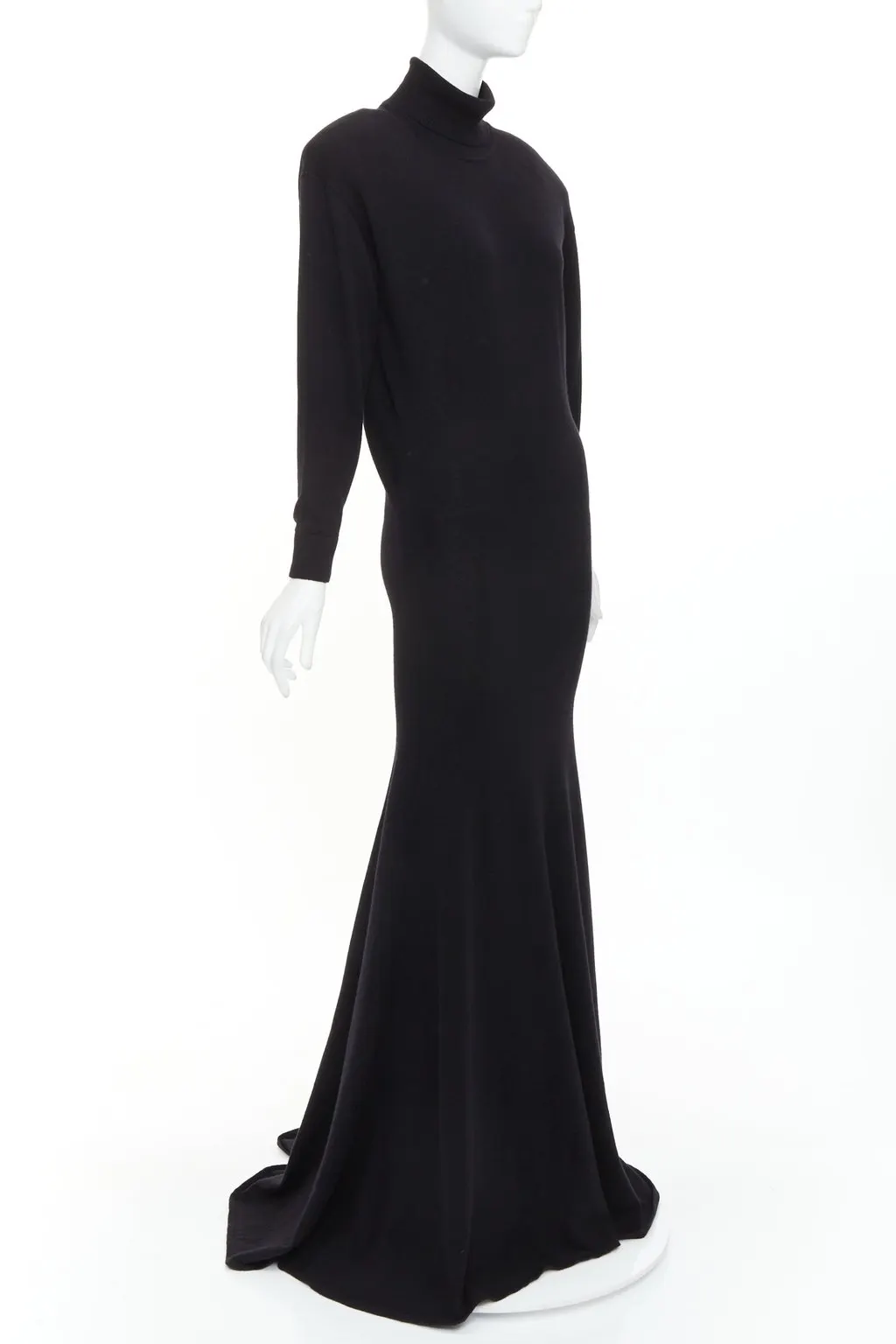 Saint Laurent 724450 YALL2 1000 Black Cashmere Never worn, with tag - Front View