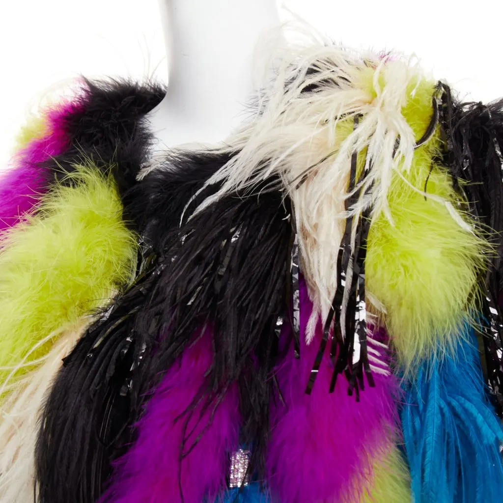 Alexandre Vauthier MultiColor Fur Coat MultiColor Fur Very good - Back View