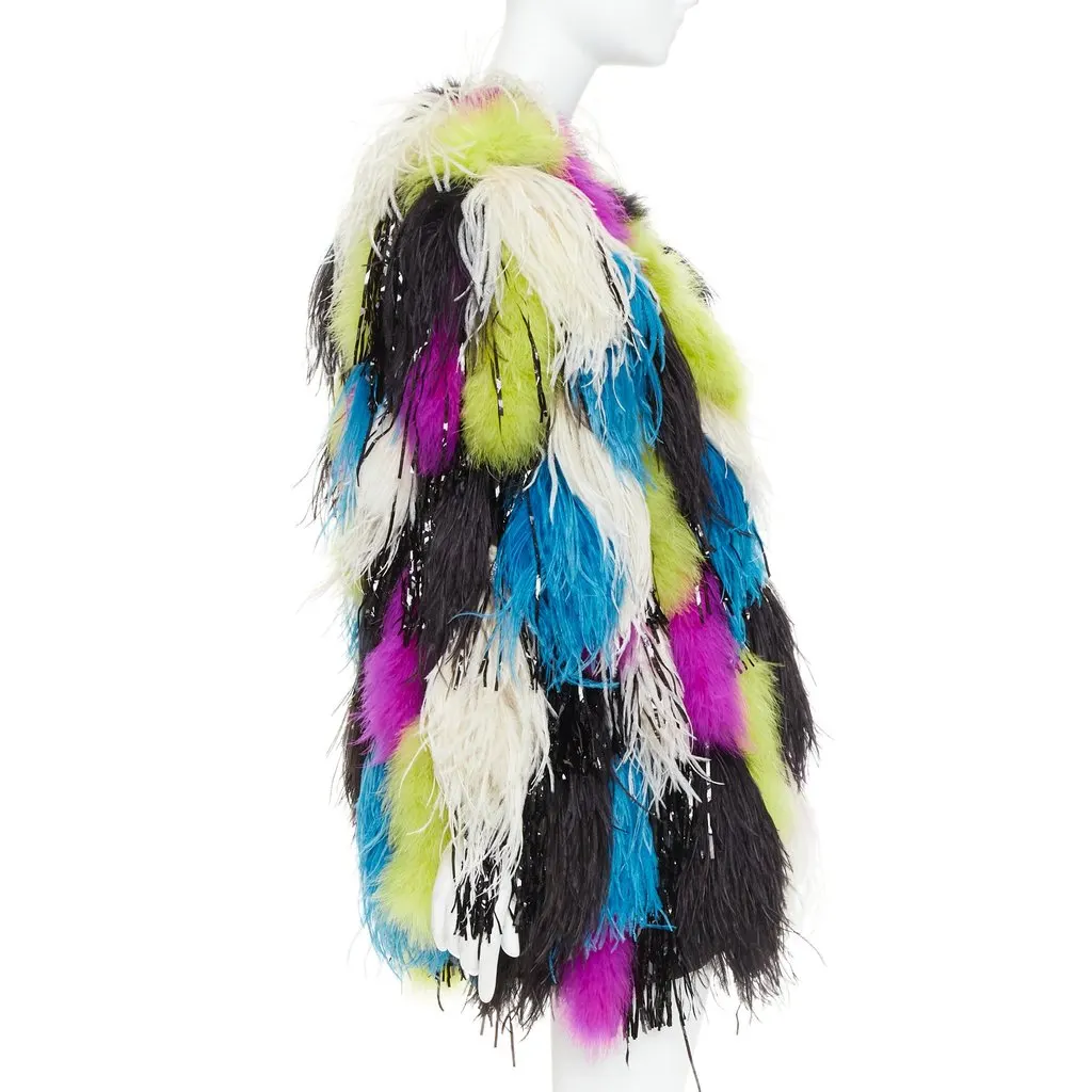 Alexandre Vauthier MultiColor Fur Coat MultiColor Fur Very good - Box View