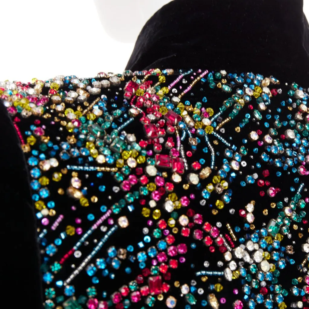 Alexandre Vauthier Black Velvet Jacket Black Velvet Very good - Back View