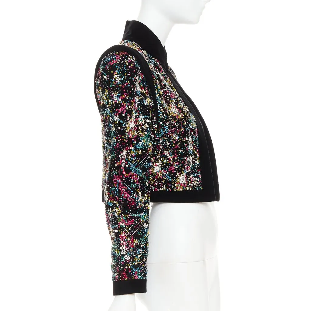 Alexandre Vauthier Black Velvet Jacket Black Velvet Very good - Model View