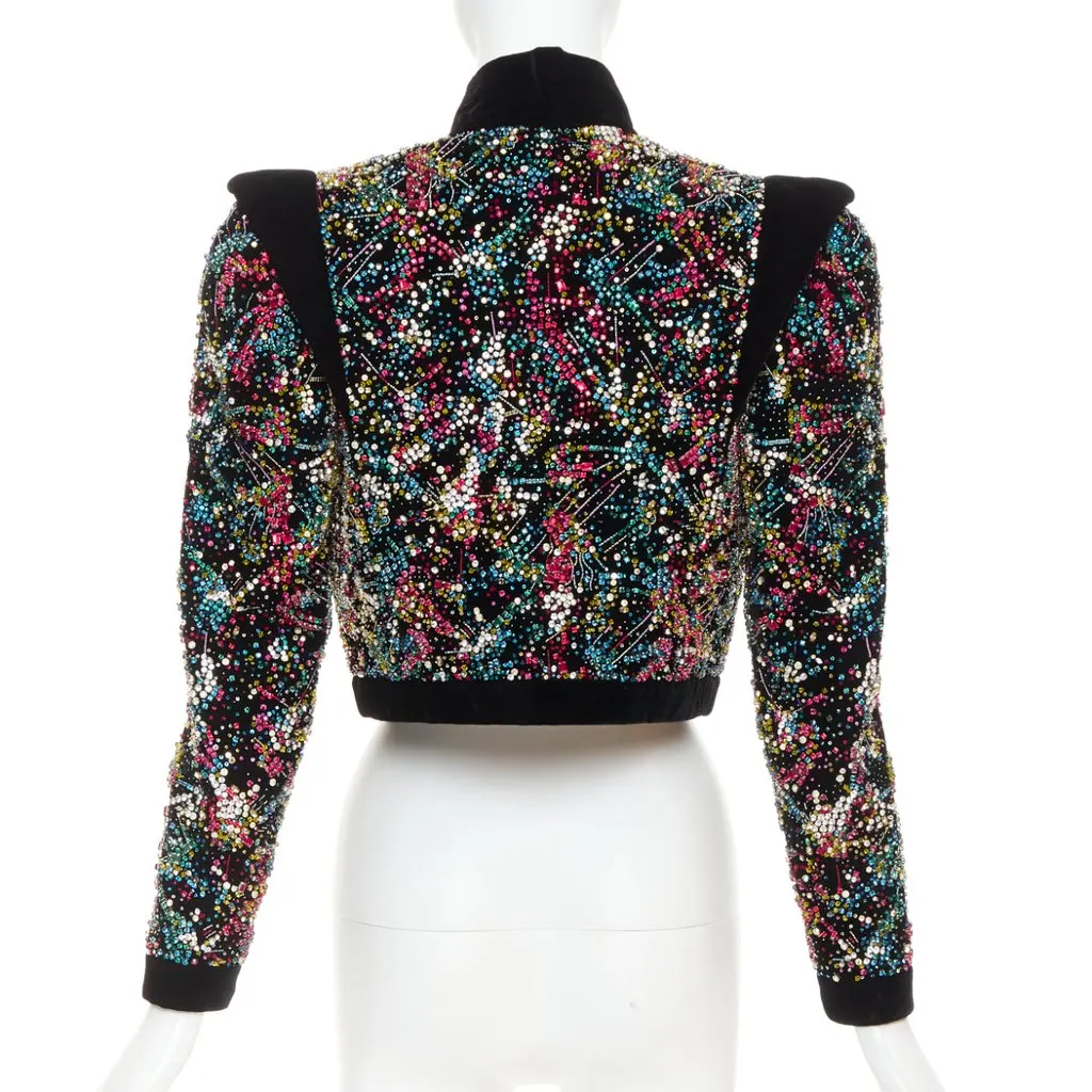 Alexandre Vauthier Black Velvet Jacket Black Velvet Very good - Box View