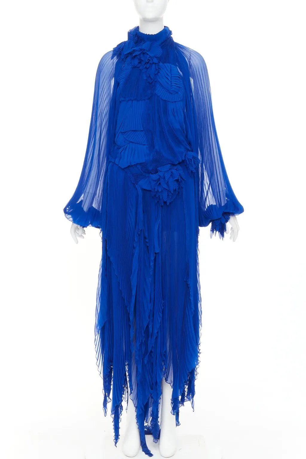 Alexandre Vauthier Blue Silk Dress Blue Silk Very good - Front View