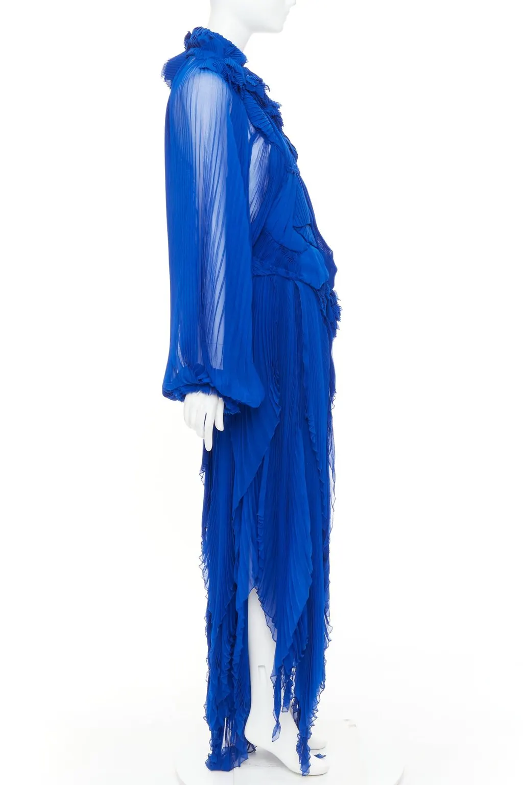 Alexandre Vauthier Blue Silk Dress Blue Silk Very good - Model View